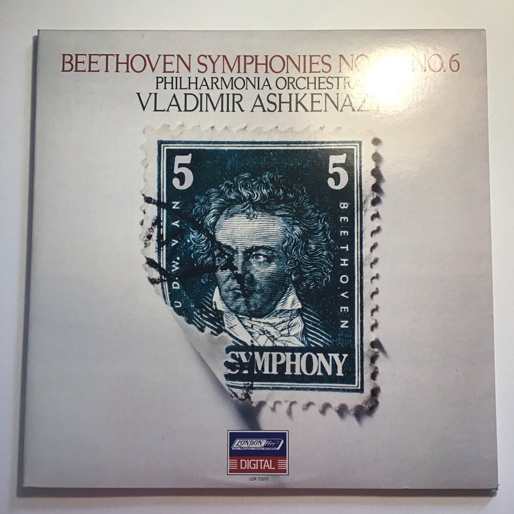 Beethoven, Vladimir Ashkenazy, Philharmonia Orchestra No. 5 & 6 Double Vinyl LP